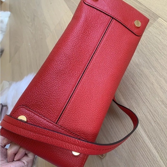 NWT Michael Kors Mercer Large Leather Orange - Picture 10 of 10